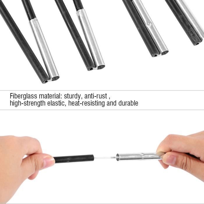 Barres De Poteau De Tente De Camping En Fibre De Verre Kit De Cadres De Support Extérieur 4.9M Shenzhuyue