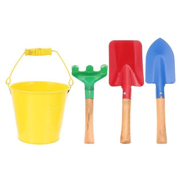 Kit De Jardinage Enfant Mostop – Brouette, Outils Métalliques, Gants, Arrosoir – 12 Pièces, Cadeau 4-8 Ans