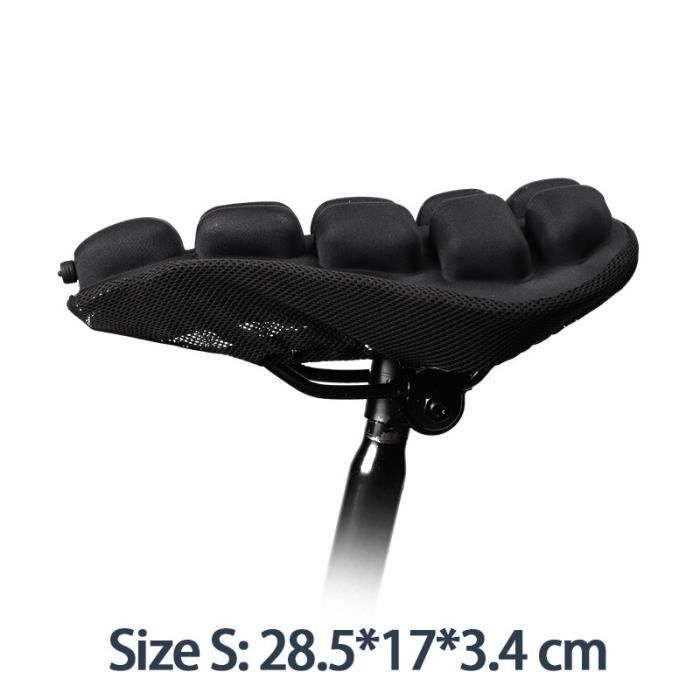 Coussin De Selle Vélo Amortissant – Antidérapant, Universel, Avec Ou Sans Trou D'air (25x20 Ou 26x21 Cm)