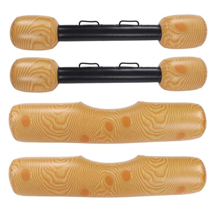 Jeu Gonflable Canoë UKCOCO - 2 Flotteurs 2 Bâtons, Pour Piscine Ou Plage, Amusement Aquatique En Famille (couleur Aléatoire) Jouet Piscine