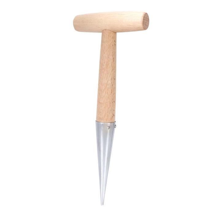 Transplanteur De Jardin Pour Bulbes Et Semis - Plantoir Ergonomique En Acier Inoxydable, Outil De Jardinage TRSPLTR01