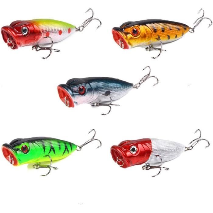Leurre De Pêche Vintage South Bend – Bois, Yeux En Verre Rouge Et Blanc