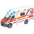 Jouet automobile - MAJORETTE - Mercedes-Benz Sprinter ambulance - Effets sonores et lumineux - Blanc-1