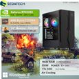 Sedatech Pack PC Gamer Expert – AMD Ryzen 7 5700X – RTX3050 – 16Go RAM – 1To SSD M.2 – Windows 11 – Moniteur 24"-1