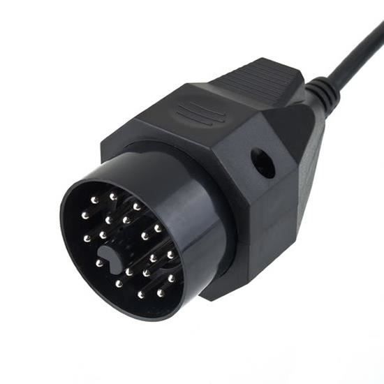 Hikity Câble Adaptateur 20 Broches Mâle à 9 x RCA Femelle 3,5 mm Stéréo  Audio Vidéo AUX Câble Faisceau Adaptateur pour Autoradio + Microphone  Externe