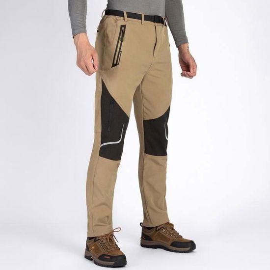 Pantalon Cargo Hiver Homme Doublé Polaire - Softshell Imperméable, Multicouleur, Neuf Avec étiquettes