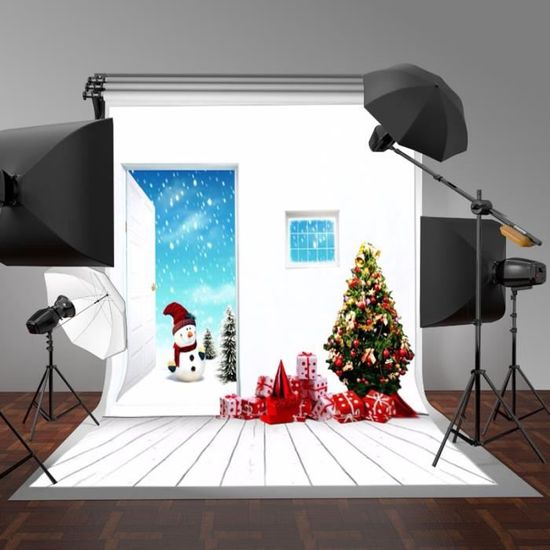 Neufu Toile De Fond Studio Photo Noel 2 1x1 5m Photographie Studio Achat Vente Fond De Studio Cdiscount