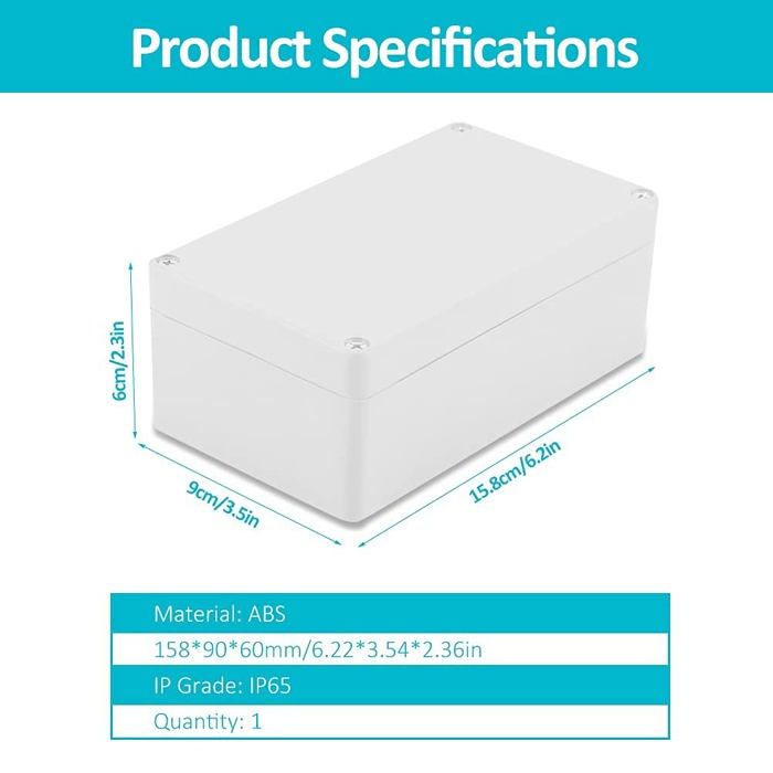 Homoyoyo Boîte De Jonction Étanche Boîte De Câblage Électrique Étanche à Double Connecteur Protection Solide Les Intempéries Pour Extérieurs Et Outils Électriques
