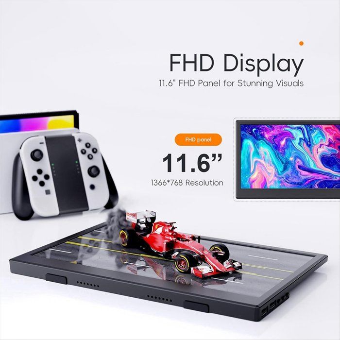 UPERFECT Ecran Portable 18,5 Pouces 120Hz Moniteur Mobile Full HD IPS