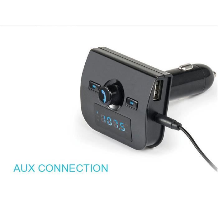 Transmetteur FM Bluetooth 5.3 Voiture, Adaptateur Kit Main Libre Voiture  Bluetooth [Basse Profonde & Stéréo Hi-FI], 30W PD & 18W QC - Cdiscount Auto
