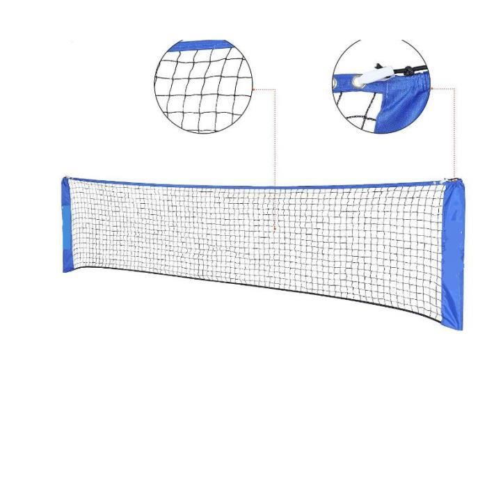 Filet De Badminton/tennis Pliable Display4top – Hauteur Réglable 107-155 Cm – Transport Facile