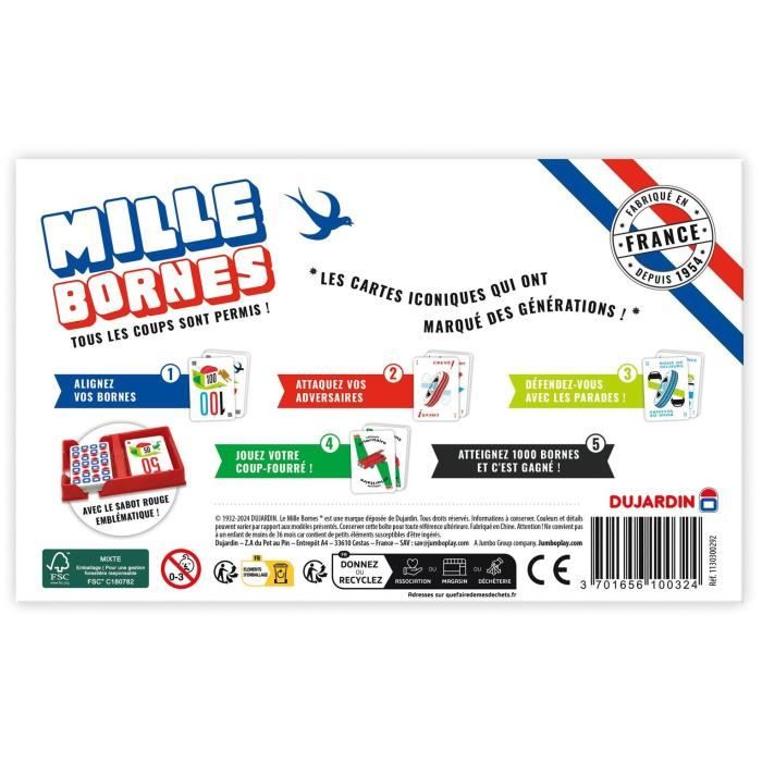Jeu Mille Bornes Le Grand Classique Dujardin - Neuf - Pour 2 à 5 Joueurs Dès 6 Ans