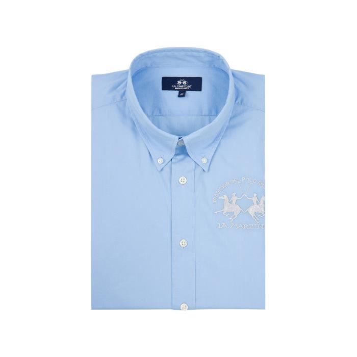 Chemise La Martina Homme Bleu Col classique boutonné