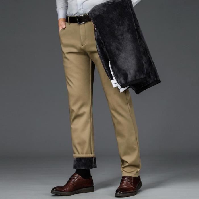 Pantalon homme doublé hiver outlet