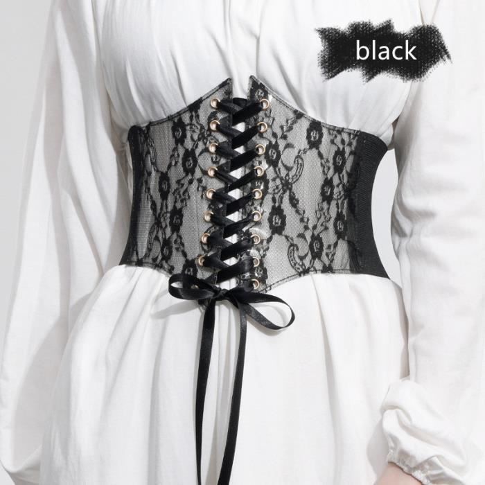 CEINTURE Ceinture de taille pour femmes Corset large en dentelle