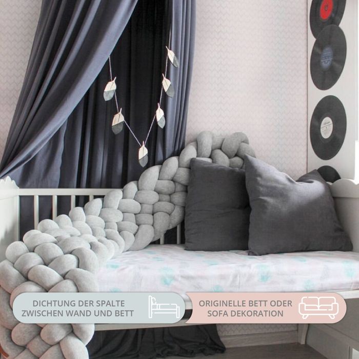 Coussin Câlin Décoratif Totsy Baby 40x40 Cm - Pour Chambre D'enfant, Forme Cœur Ou Rond, Gris | Remplissage Polyester, Lavable 30°C - 6
