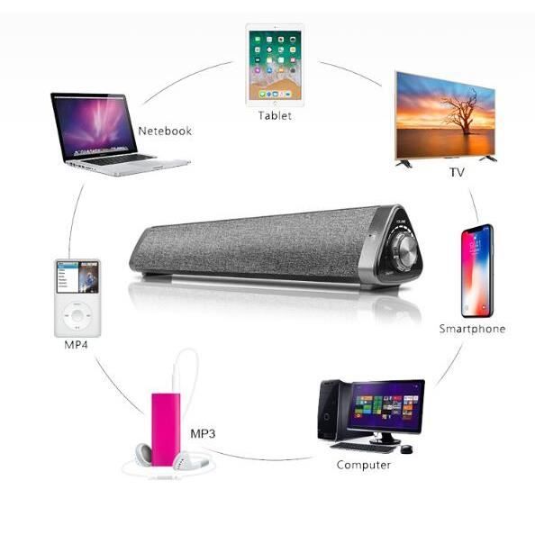Barre De Son TV Bluetooth 5.0 Vanzev - Subwoofer Intégré, 30W, Connexion Optique/coaxial/AUX/USB, Design Compact