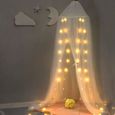 240cm moustique ciel de lit pour enfants bébé avec 8m 80 LED LED Guirlandes étoilées-2