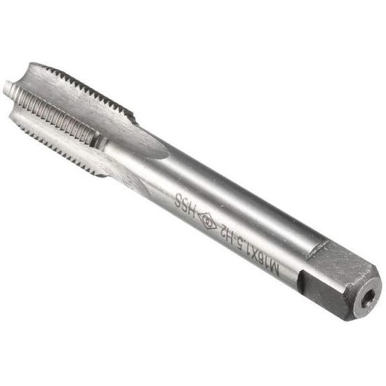 Taraud Métrique M8x1.25 Extra Long 200mm - Acier Rapide HSS Pour Réparation Filetage Machine - Flûte Droite