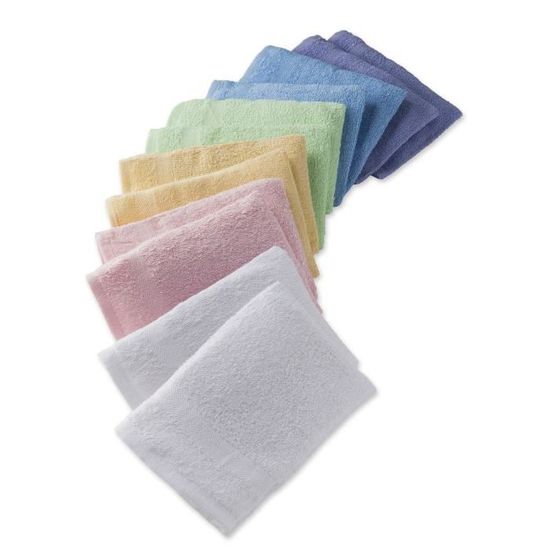 Super Absorbante Serviette Serie Venecia 6 x Waschhandschuhe serviette drap de bain de 075 Taupe Serviette de douche Gant Gants de Toilette