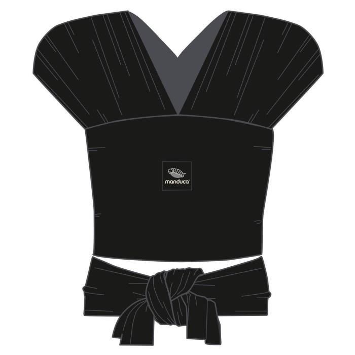 Echarpe de portage MANDUCA SLING Noir Pour un portage tout en douceur Coton 100 bio