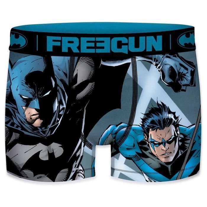 FREEGUN Boxer Homme DC Comics Calecon Homme Batman Originale et Respirant Lot de 4 Bleu Cdiscount Pret a Porter