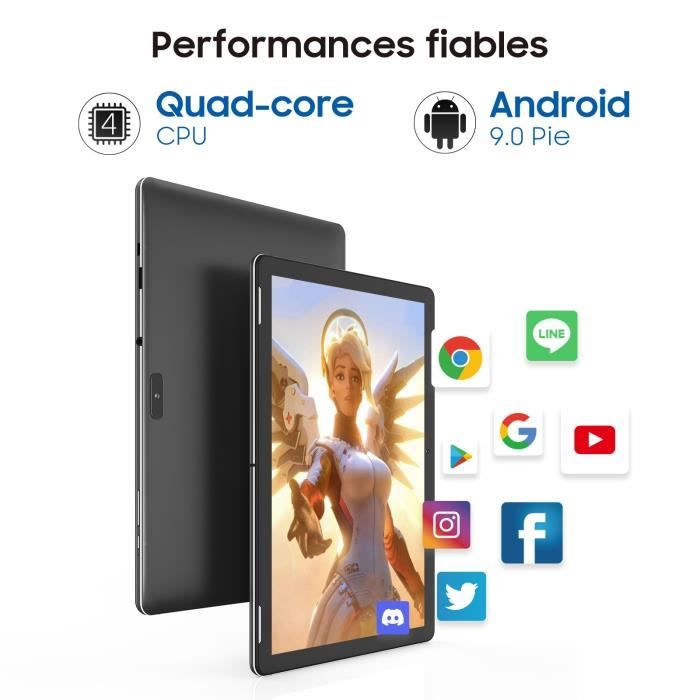 4G Tablette Tactile 10.1 Pouces Android 9.0-Winnovo2