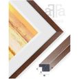 aFFa frames, California, Cadre photo en plastique, Light, Rectangle, avec façade en verre acrylique, dos HDF, Marron, A3, 29.7x42cm-3