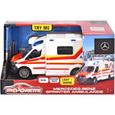 Jouet automobile - MAJORETTE - Mercedes-Benz Sprinter ambulance - Effets sonores et lumineux - Blanc-3