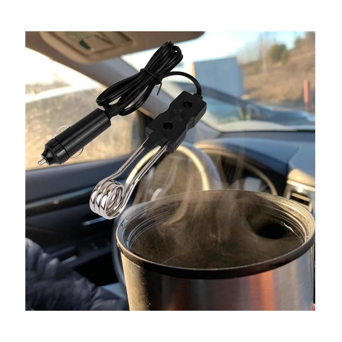 BASTOUR Thermoplongeur Voiture 12V - Chauffe-Eau Portable Pour Voiture - Idéal Camping, Road-Trip
