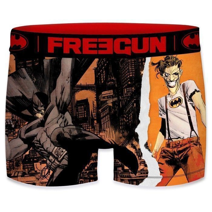 FREEGUN Boxer Homme DC Comics Calecon Homme Batman Originale et Respirant Lot de 4 Bleu Cdiscount Pret a Porter