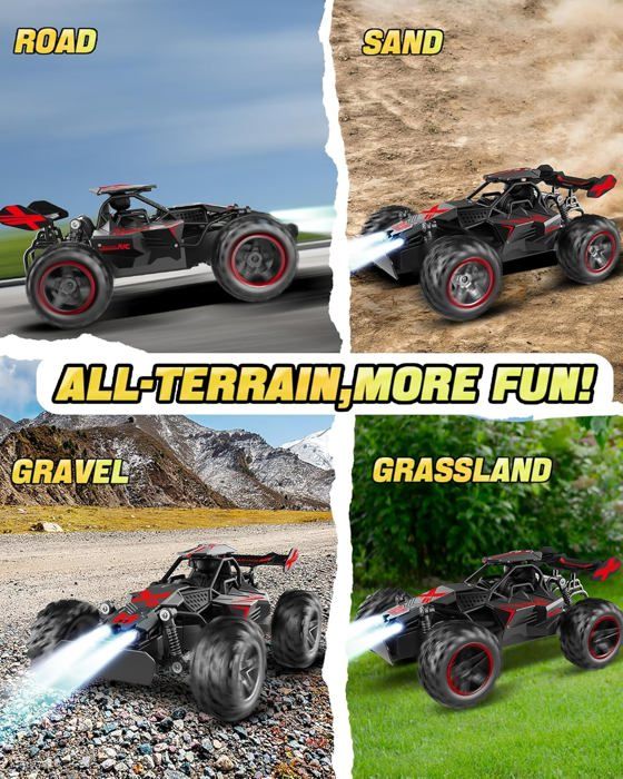 Voiture Télécommandée 2,4 GHz RC WiFi Caméra Alliage Alliage Tout-Terrain Camion Tout-Terrain Haute Vitesse Rapide Course Électrique Jouet de Loisir pour Ados Adultes Voiture Télécommandée 2,4 GHz RC WiFi Caméra Alliage Alliage Tout-Terrain Camion Tout-Terrain Haute Vitesse Rapide Course Électrique Jouet de Loisir pour Ados Adultes