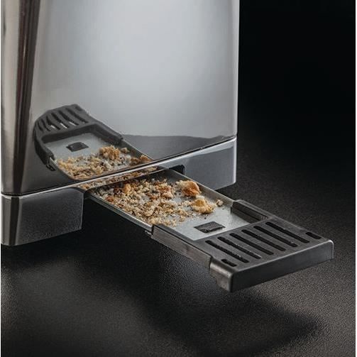 Russell Hobbs Grille Pain [Pour 2 Tranches] Luna Gris Inox (2 Fentes