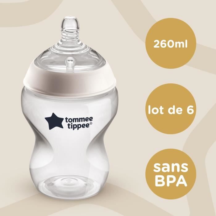 Philips Avent Lot de 2 biberons à Réponse Naturelle de 260 ml, sans BPA,  pour les bébés de 1 mois et + (modèle SCY903/02) : : Bébé et  Puériculture