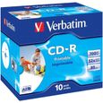 CD-R Imprimable VERBATIM - 80 min 52x (10) - 700 Mo Super Azo-0
