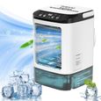 1 Climatiseur portable, Réservoir 900 ml, 3 vitesses, Brumisateur silencieux, LED 7 couleurs, Maison Bureau Voyage .