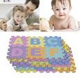 Lot de 36 Tapis Puzzle en Mousse pour Enfants Bébé avec Alphabet et Chiffres - ERROLVES-0