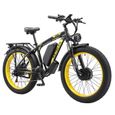 Vélo électrique - KETELES - K800 - Double moteur 2000W - Batterie Samsung 48V 23 Ah - Jaune-0