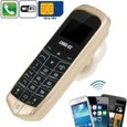Mini téléphone débloqué Bluetooth 2G GSM en forme d'oreillette (GOLD)-0