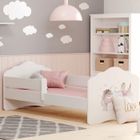KOBI Lit enfant FALA 140x70 cm + sommier + matelas + barrière de sécurité