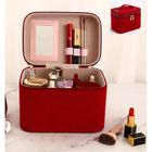 MUSEKEY Vanity Case Rigide Mallette Maquillage Cosmétique Femme Sacs à main Rouge