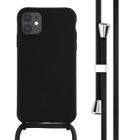 Coque en silicone avec cordon iPhone 11 Noir imoshion