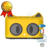 I® Creative silicone haut-parleur bluetooth subwoofer mini dessin animé chat bluetooth usine audio modèle privé support cadeau jaune