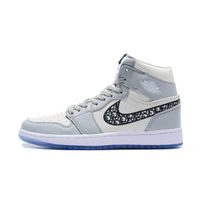 Chaussures de basket DIOR x Air Jordan 1 Hight OG - Blanc