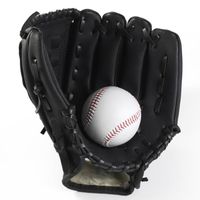 Gant de Baseball pour Adulte Enfant 10.5/11.5/12.5 pouces, Noir