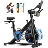 Vélo D'appartement Pliable MERACH - Résistance Magnétique 16 Niveaux, écran LCD, Pour Entraînement Cardio à Domicile