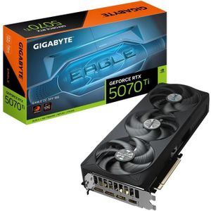 GIGABYTE RTX 3060 Ti Eagle 8G (rev. 2.0) NVIDIA GeForce RTX 3060 Ti 8 Go GDDR6 Noir