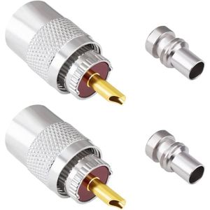 Adaptateur SIRIO DV Vers PL-259 (SO239) - Connecteur Italien Pour Antennes CB, VHF, UHF - NEUF