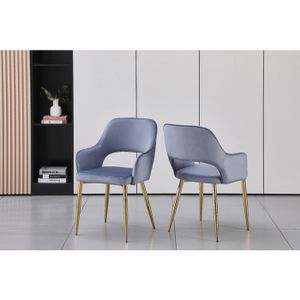 Selsey PROOLS - Chaise tapissée - beige/piétement doré
