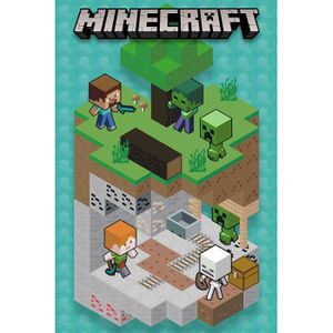 AFFICHE - POSTER MINECRAFT - Into the mine- Poster (91.5x61)